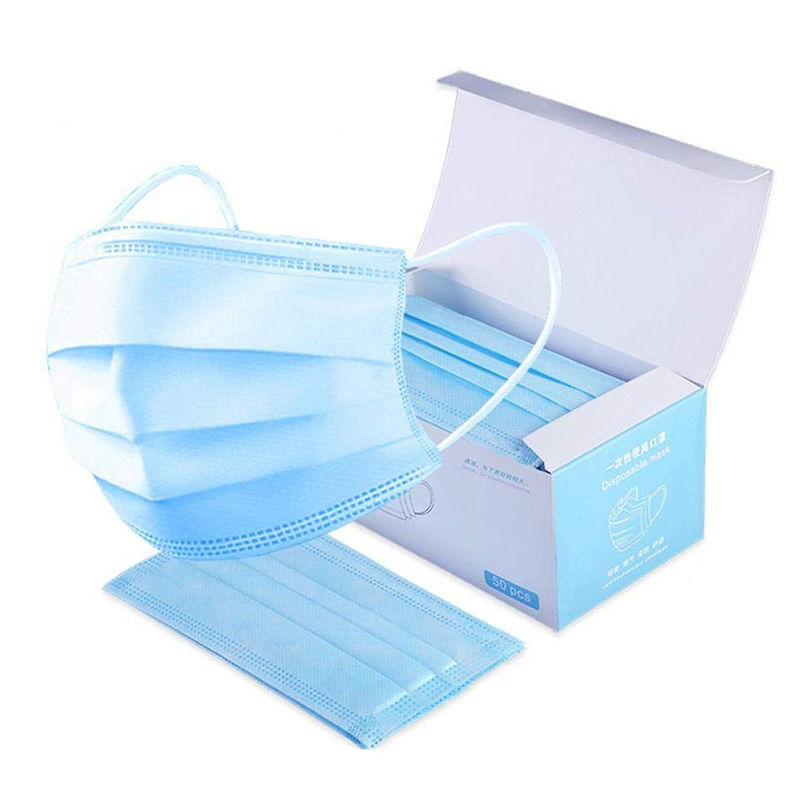 Bakterielle 17.5cm*9.5cm Antigröße Schicht-der einzelnen Gebrauchs-chirurgischen Wegwerfmasken-