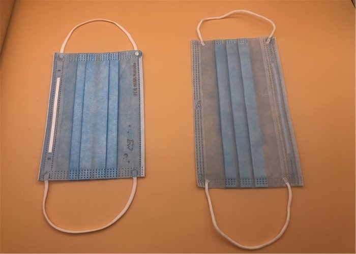 weiße Breathable Wegwerfmaske 3Ply mit Bindung auf Spunlace/Spunbond