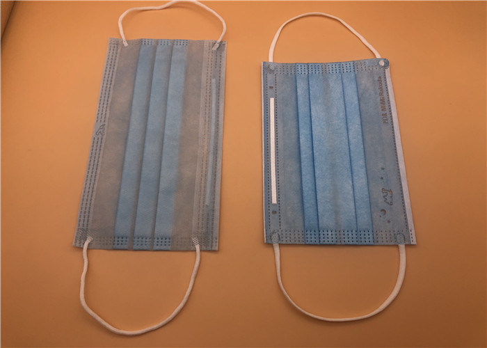 weiße Breathable Wegwerfmaske 3Ply mit Bindung auf Spunlace/Spunbond