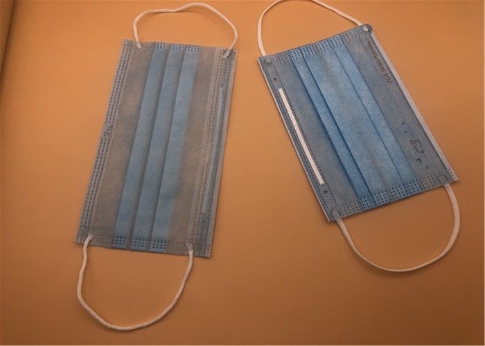 weiße Breathable Wegwerfmaske 3Ply mit Bindung auf Spunlace/Spunbond