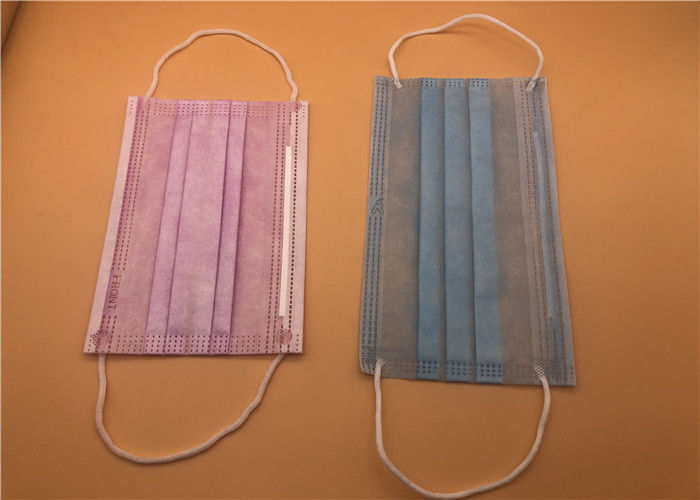 weiße Breathable Wegwerfmaske 3Ply mit Bindung auf Spunlace/Spunbond