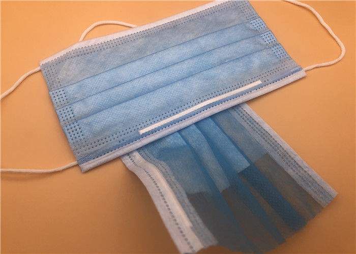 Earloop-Art-Wegwerfnicht gesponnener Gesichtsmaske-blaue Farbschützender Erwachsener