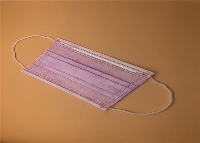 Blaue Farbe Wegwerf-Earloop Gesichtsmaske drei Schicht, die nicht mit Nasen-Stange gesponnen wird