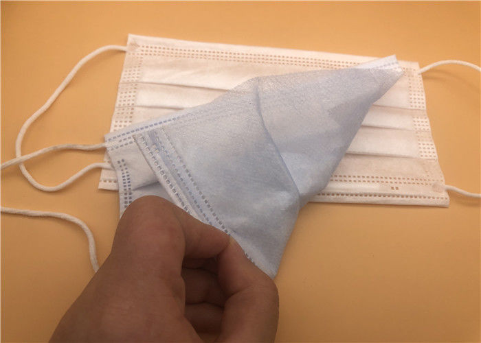 Gesundes elastisches Wegwerf-Earloop Gesichtsmaske-Antiverschmutzungs-blaue weiße Farbe