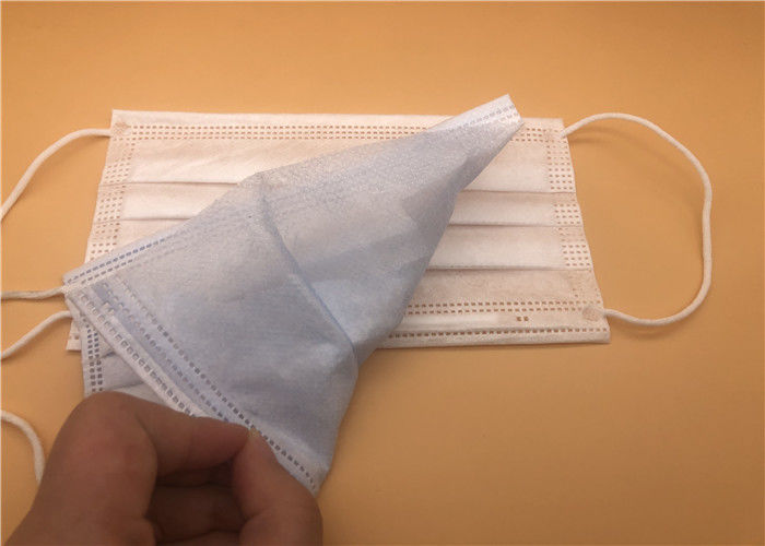 Gesundes elastisches Wegwerf-Earloop Gesichtsmaske-Antiverschmutzungs-blaue weiße Farbe
