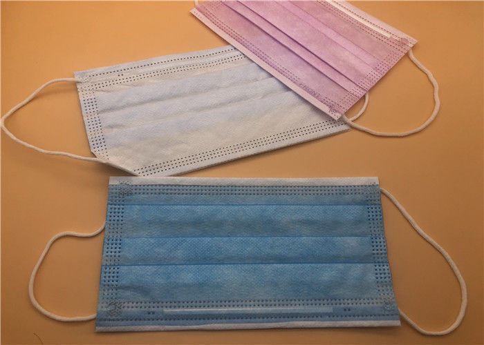 Blau 3 Schicht-Gesichtsmaske-Breathable flüssiges beständiges einfaches Tragen schützend
